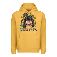 Mustard Western Cowgirl Braid Hair Premium Hoodie - BundleAndBundleShop