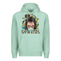 Seafoam Western Cowgirl Braid Hair Premium Hoodie - BundleAndBundleShop