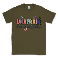 Army Green unafraid Classic Tee - JahusDesignShop