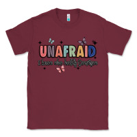 Burgundy unafraid Classic Tee - JahusDesignShop