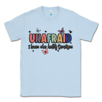Dusty Blue unafraid Classic Tee - JahusDesignShop