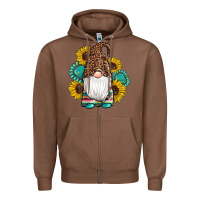 Chestnut western gnomes sunflowers gemstones leopard serape cowhide glitter Zipper Hoodie - Artiststas