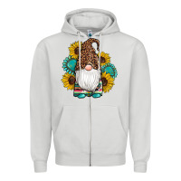 Dove Grey western gnomes sunflowers gemstones leopard serape cowhide glitter Zipper Hoodie - Artiststas