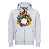 Heather Grey western gnomes sunflowers gemstones leopard serape cowhide glitter Zipper Hoodie - Artiststas