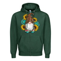 Sports Green western gnomes sunflowers gemstones leopard serape cowhide glitter Zipper Hoodie - Artiststas