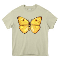 Mossy Cloudless Sulphur Butterfly Heavy Core Tee - LillyAllenDesigns