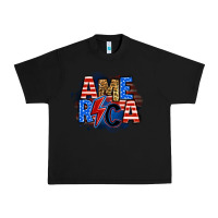 Black america lightning bolt Urban Heavy Tee - Zillion Design Studio
