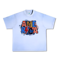 Grape Ice america lightning bolt Urban Heavy Tee - Zillion Design Studio