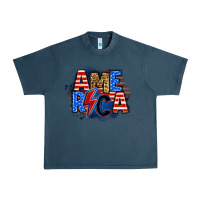 Midnight Navy america lightning bolt Urban Heavy Tee - Zillion Design Studio