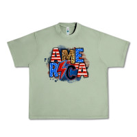 Oil Green america lightning bolt Urban Heavy Tee - Zillion Design Studio
