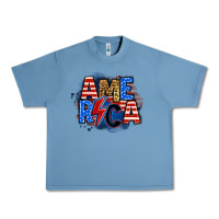 Pebble Blue america lightning bolt Urban Heavy Tee - Zillion Design Studio