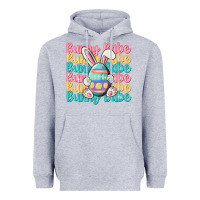 Heather Grey bunny babe Heavyweight Hoodie - MaliasSmallBusiness