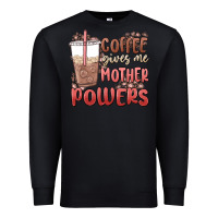 Black coffee gives me mother powers Premium Sweatshirt - MaliasSmallBusiness