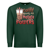 Sports Green coffee gives me mother powers Premium Sweatshirt - MaliasSmallBusiness