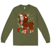 Army Green christmas hereford Long Sleeve Tee - JahusDesignShop