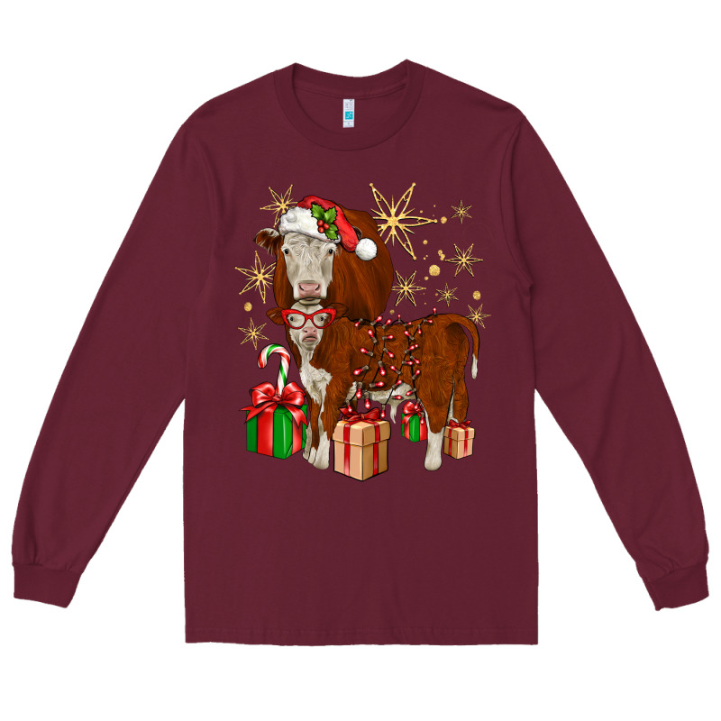 Christmas Hereford Long Sleeve Tee by JahusDesignShop | Teevron
