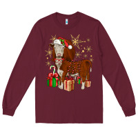 Burgundy christmas hereford Long Sleeve Tee - JahusDesignShop