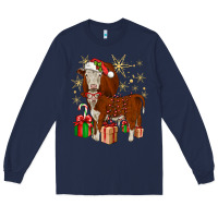Navy christmas hereford Long Sleeve Tee - JahusDesignShop