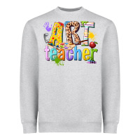 Heather Grey art teacher Heavyweight Sweatshirt - texasbilliewilder
