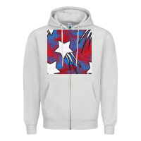 Dove Grey Glitter 4th Of July Seamless Pattern Zipper Hoodie - BundleAndBundleShop