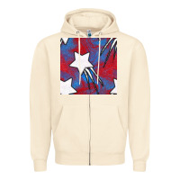 Sandshell Glitter 4th Of July Seamless Pattern Zipper Hoodie - BundleAndBundleShop