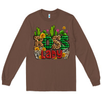 Chestnut boss lady with money and cactus Long Sleeve Tee - AdoDesignShop
