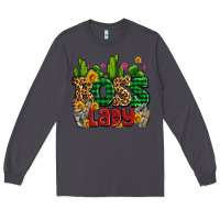 Smoke boss lady with money and cactus Long Sleeve Tee - AdoDesignShop
