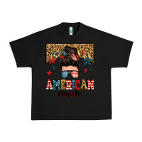 Black american mom junkie messy bun Urban Heavy Tee - Zillion Design Studio