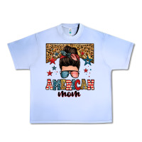 Grape Ice american mom junkie messy bun Urban Heavy Tee - Zillion Design Studio