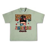 Oil Green american mom junkie messy bun Urban Heavy Tee - Zillion Design Studio