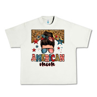 Pistachio american mom junkie messy bun Urban Heavy Tee - Zillion Design Studio