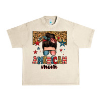 Sandshell american mom junkie messy bun Urban Heavy Tee - Zillion Design Studio