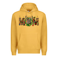 Mustard Western Mom With Reindeer Premium Hoodie - BundleAndBundleShop