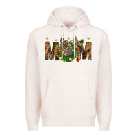 Pale Pink Western Mom With Reindeer Premium Hoodie - BundleAndBundleShop