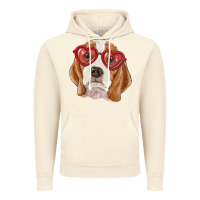 Vintage Artic Beagle with love glasses Vintage Hoodie - RanaPortraitStore