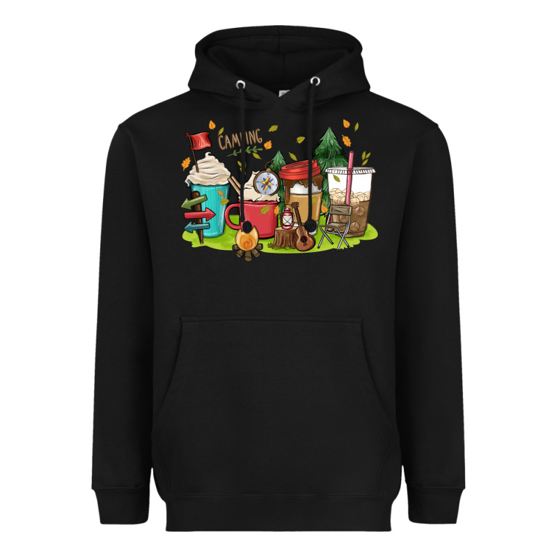 Camp Coffee Drink Heavyweight Hoodie by MaliasSmallBusiness | Teevron
