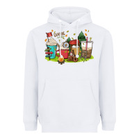 White camp coffee drink Heavyweight Hoodie - MaliasSmallBusiness