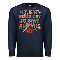 Navy it's a good day to save animals Premium Sweatshirt - MaliasSmallBusiness