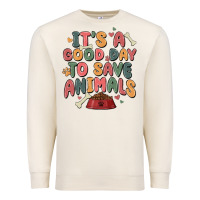 Sandshell it's a good day to save animals Premium Sweatshirt - MaliasSmallBusiness