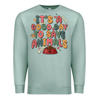 Seafoam it's a good day to save animals Premium Sweatshirt - MaliasSmallBusiness