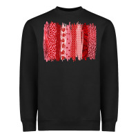 Black valentine's day brushstroke Heavyweight Sweatshirt - RanaPortraitStore