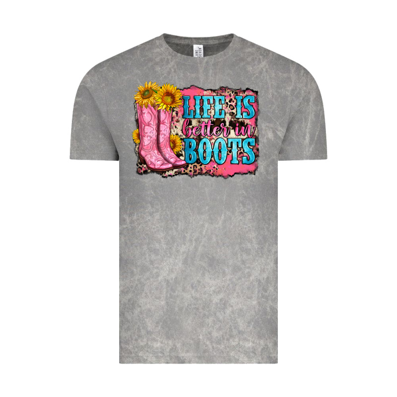 Life Is Better In Boots Vintage Tee by Zillion Design Studio | Teevron