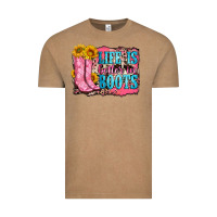 Vintage Coffee life is better in boots Vintage Tee - Zillion Design Studio