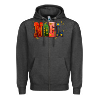 Charcoal Heather noel Zipper Hoodie - AdoDesignShop