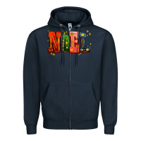 Navy noel Zipper Hoodie - AdoDesignShop