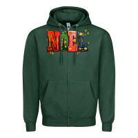 Sports Green noel Zipper Hoodie - AdoDesignShop