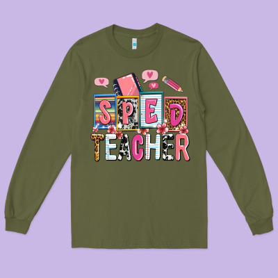 Sped Teacher Long Sleeve Tee Designed By Adodesignshop