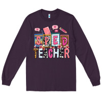 Plum sped teacher Long Sleeve Tee - AdoDesignShop