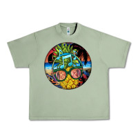 Oil Green pineapple relaxing Urban Heavy Tee - BarkalooDesign