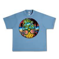 Pebble Blue pineapple relaxing Urban Heavy Tee - BarkalooDesign